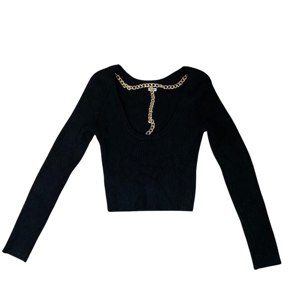 Revolve - ASTR The Label Elson Sweater Black size M - Picture 7 of 9